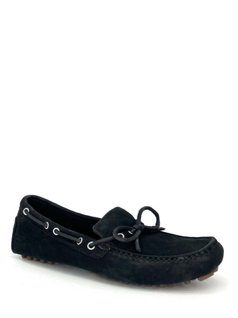 Cole Haan Driving Moccasin Loafer Size 5.5 Suede Leather Black Slip-on Shoes New